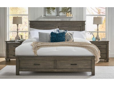 Glacier Queen Storage Bed Beds A-America