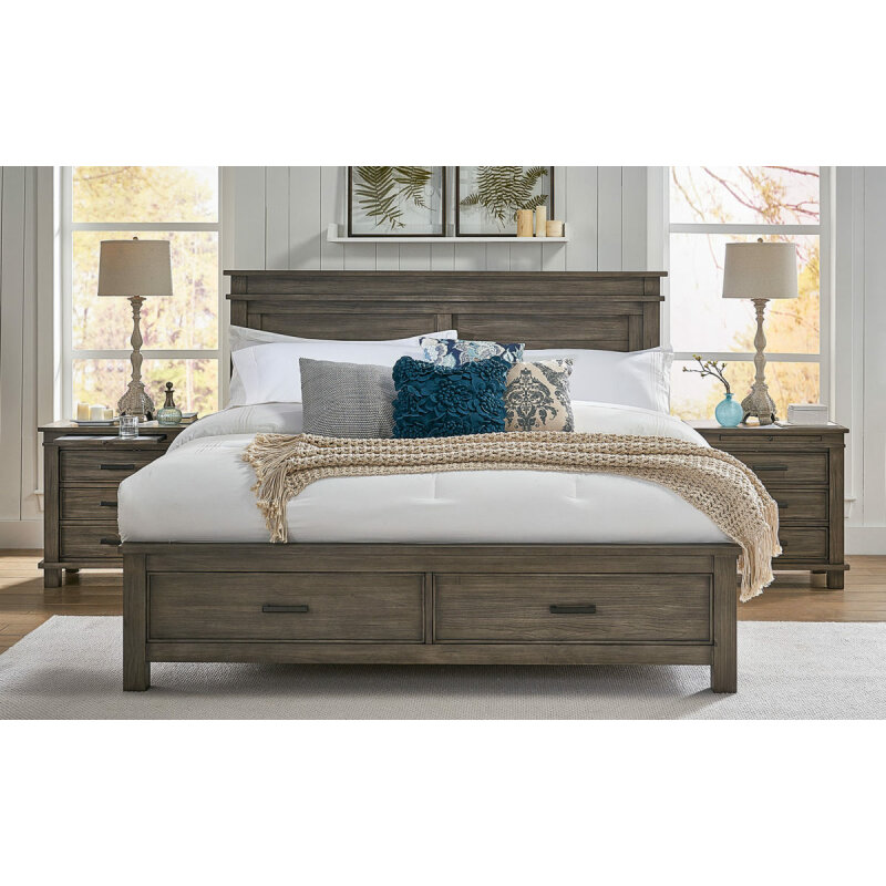 Glacier King Storage Bed Beds A-America
