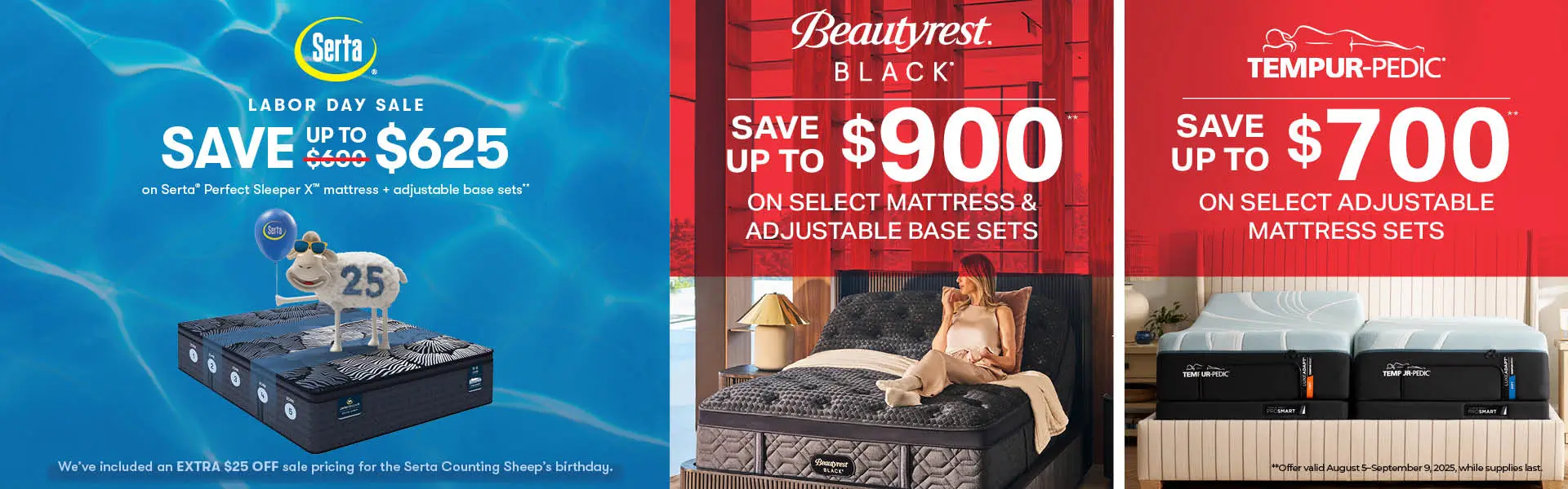 Gates Mattress Labor Day Desktop Rotator 2025
