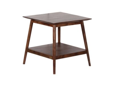 Portola Walnut End Table with Shelf End tables Porter Designs
