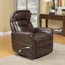 Gemini Truffle Manual Swivel Glider Recliner - Image 3