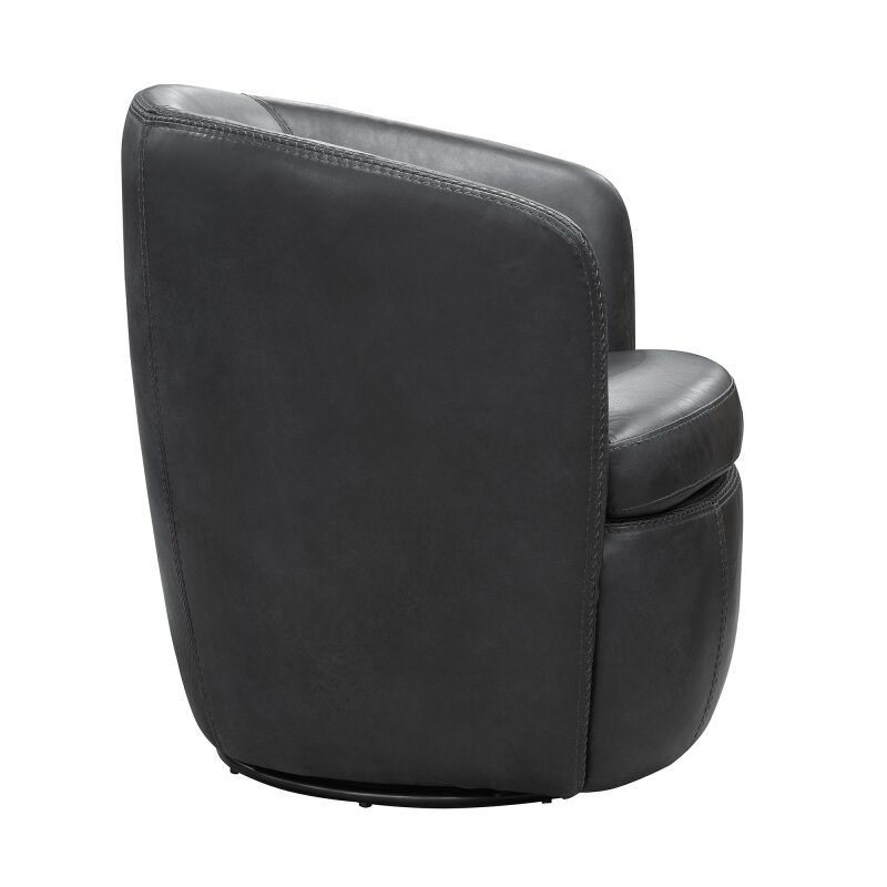 Barolo Vintage Slate Swivel Club Chair Chairs Parker House
