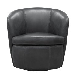 Barolo Vintage Slate Swivel Club Chair Chairs Parker House