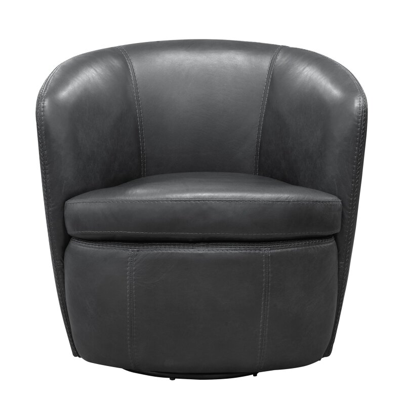 Barolo Vintage Slate Swivel Club Chair Chairs Parker House