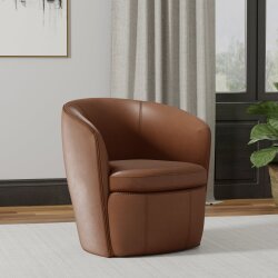 Barolo Vintage Whiskey Swivel Club Chair Chairs Customizable