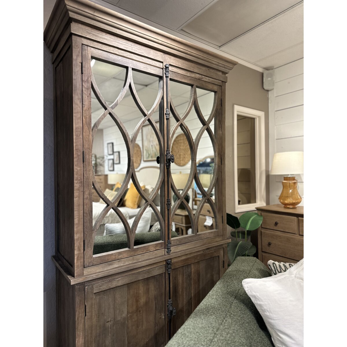 Mirrored Antique Cabinet