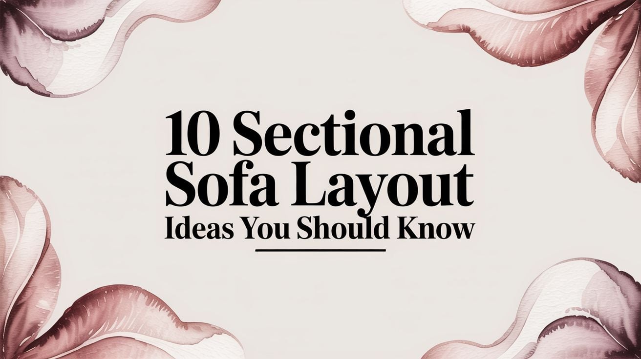 Sectional Sofa Layout Ideas Title Card