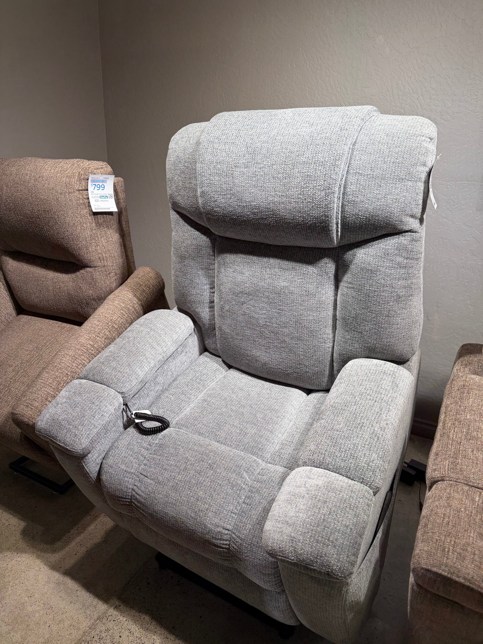 Lift Chair in Slate