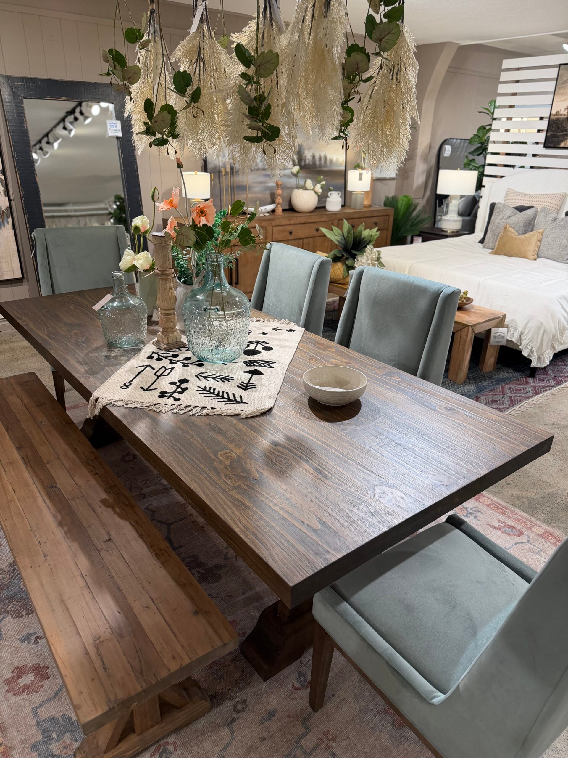 Reclaimed Solid Pine Dining Table