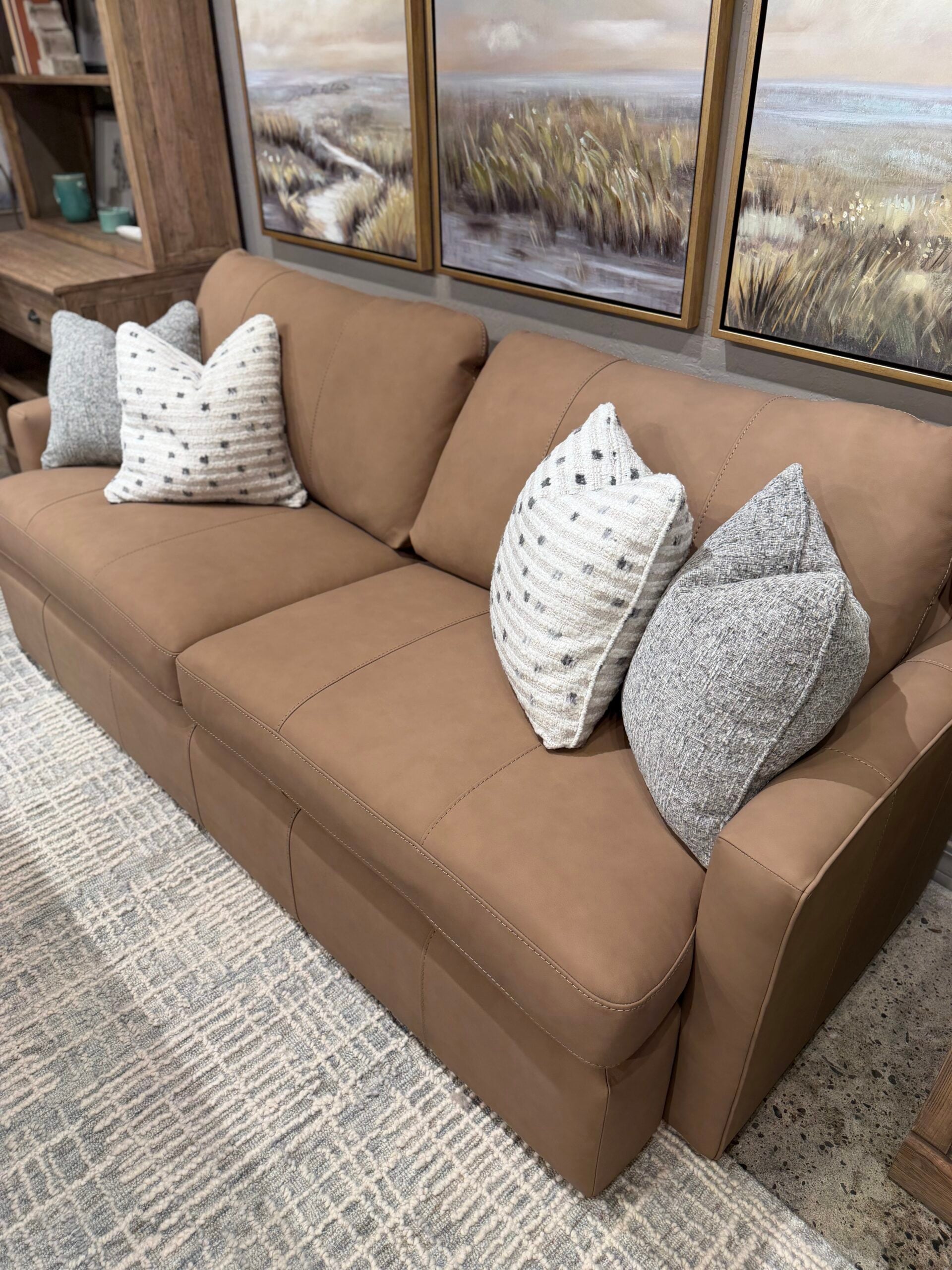 Sofa in wheat