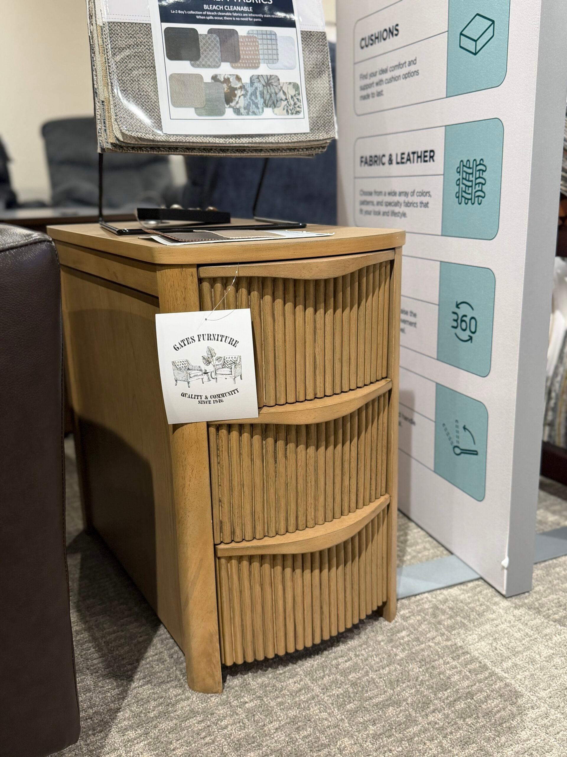 Chair side Table in Light Brown