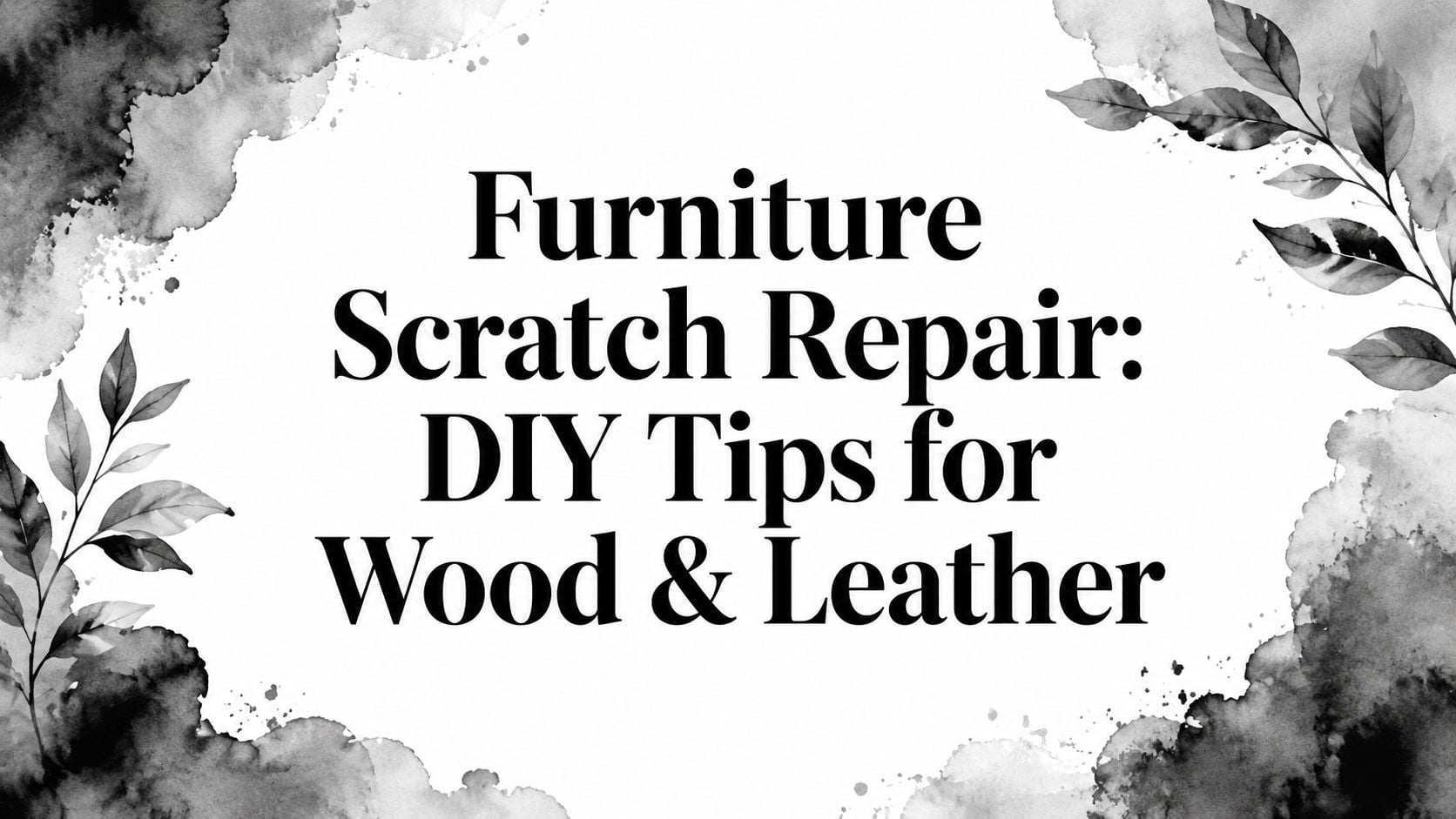 Furniture Scratch Repair Repair Tips
