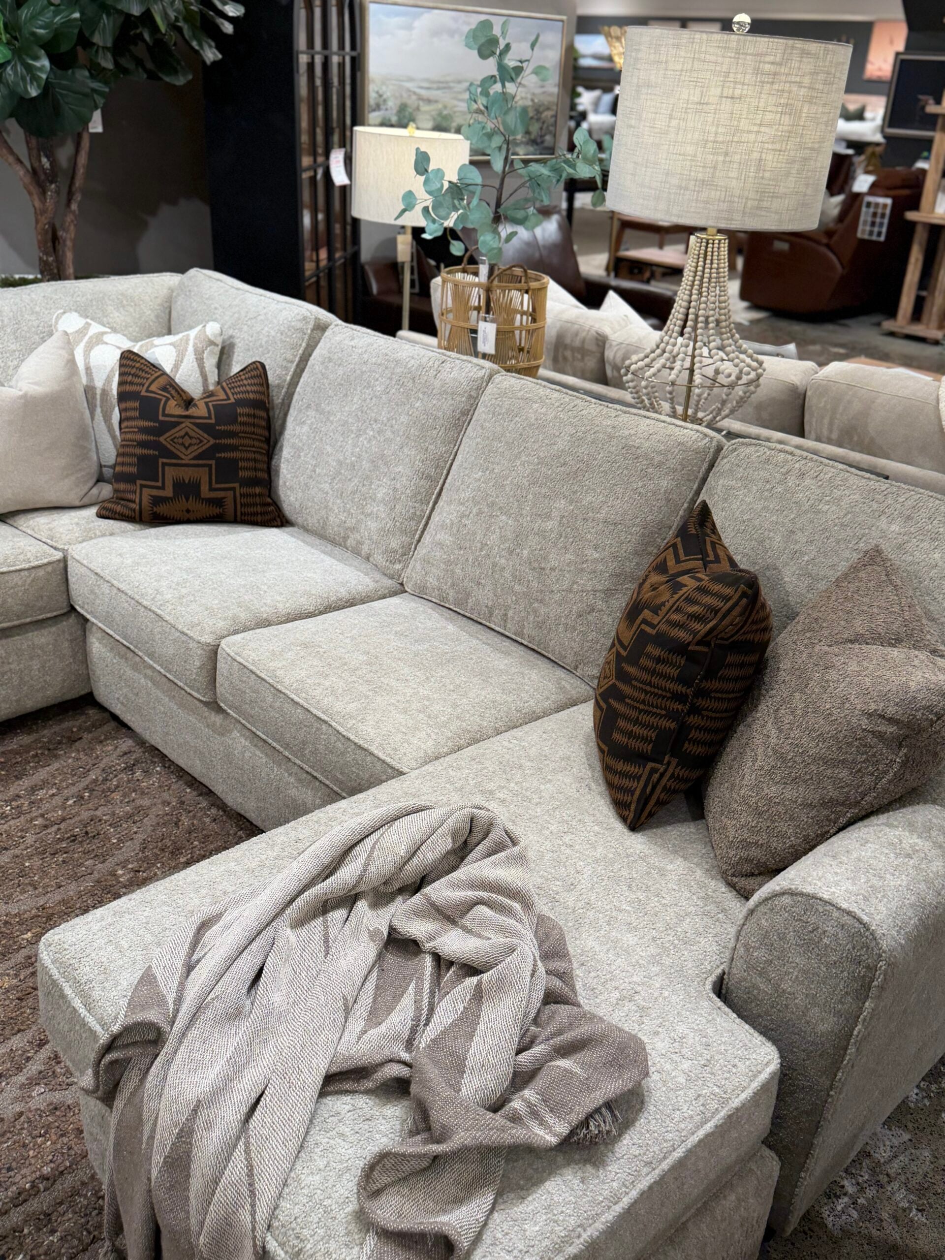 Sectional in Pebble
