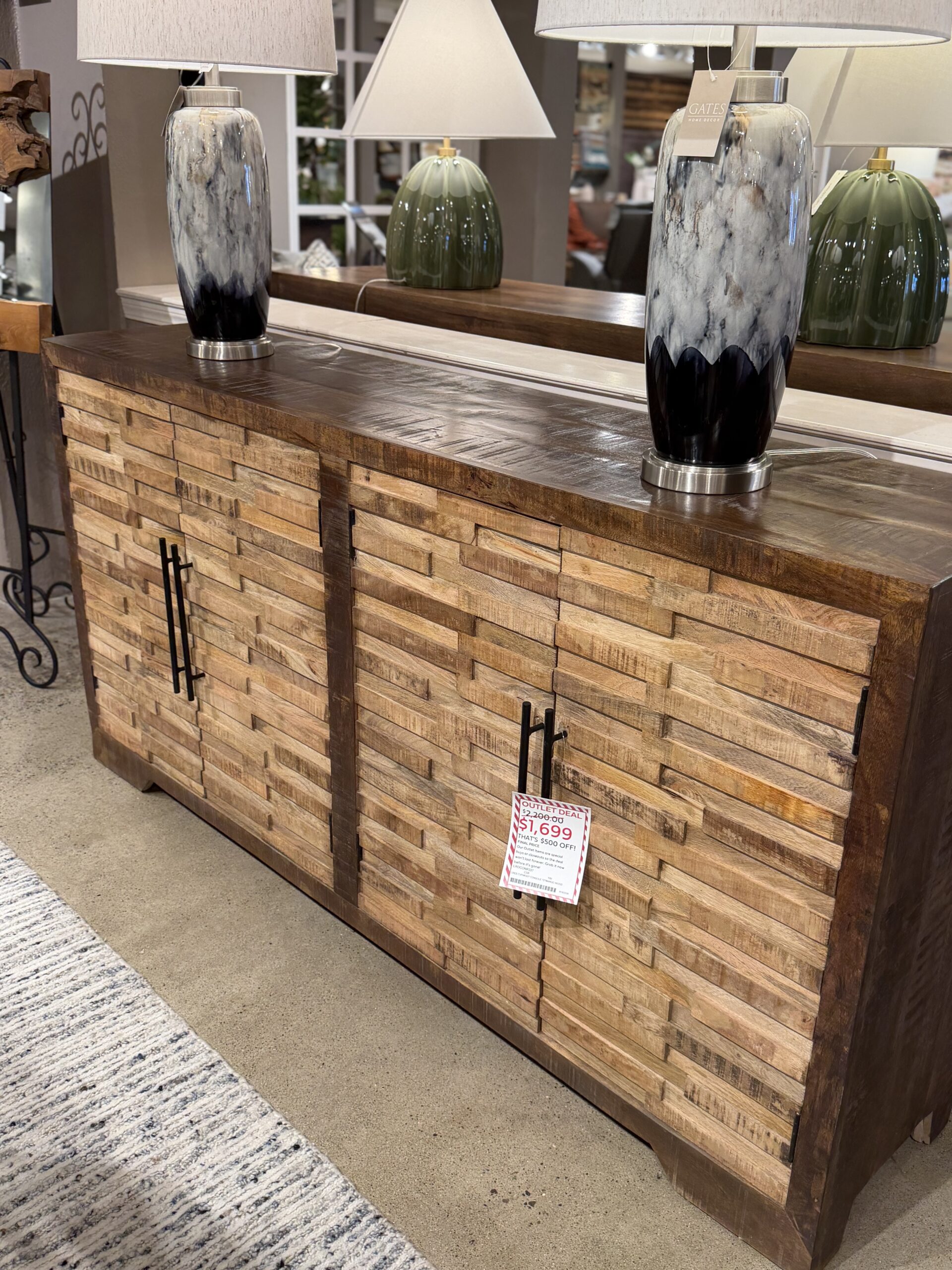 Mango Wood Console