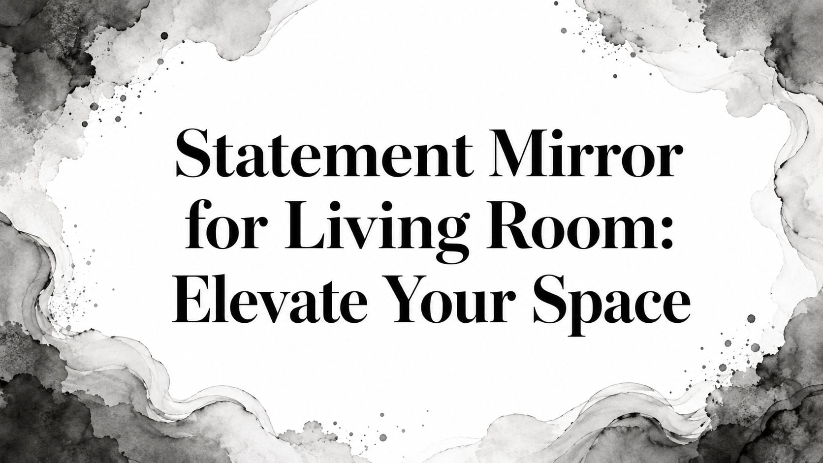 Statement Mirror For Living Room Graphic Design