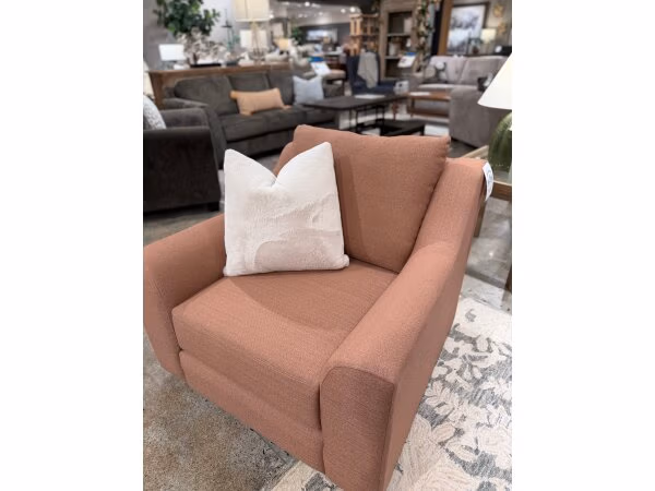 Swivel Chair in Mocha