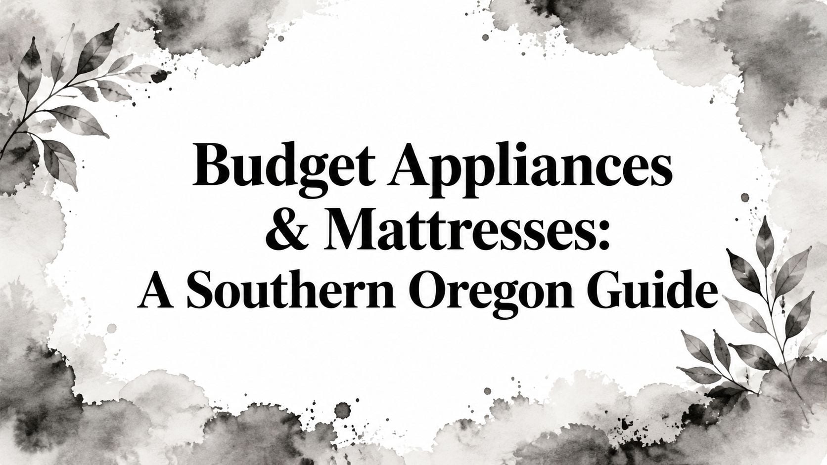 Budget Appliances Mattresses Title Slide