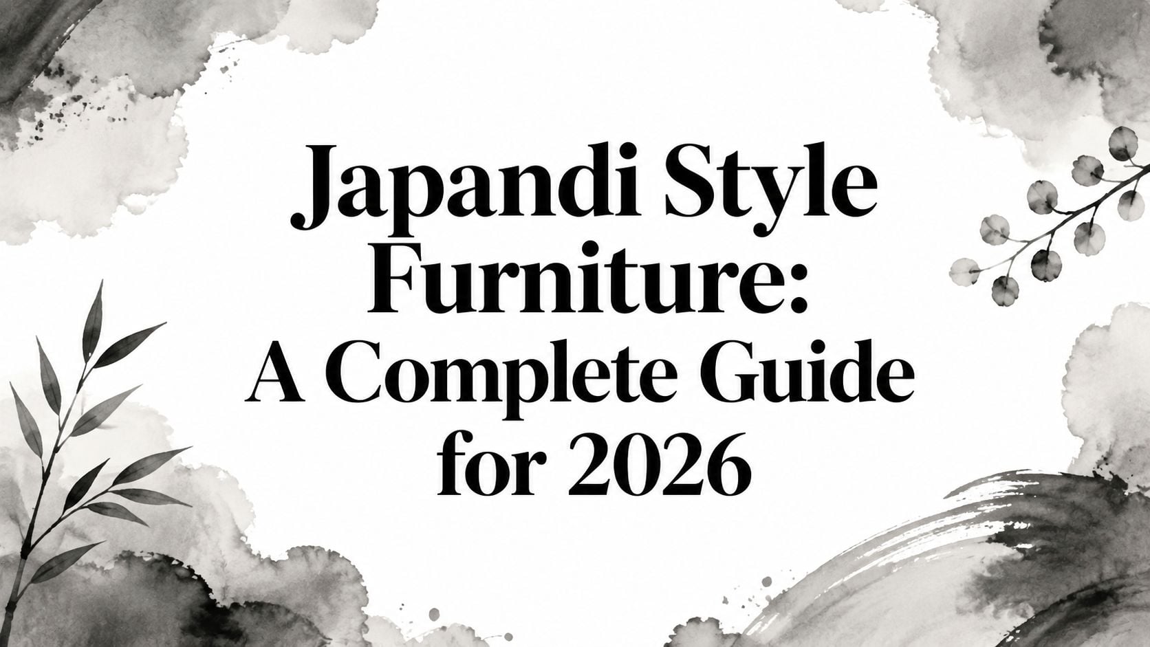 Japandi Style Furniture Title Card
