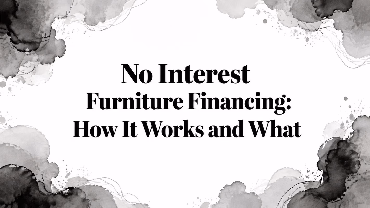 No Interest Furniture Financing Title Design