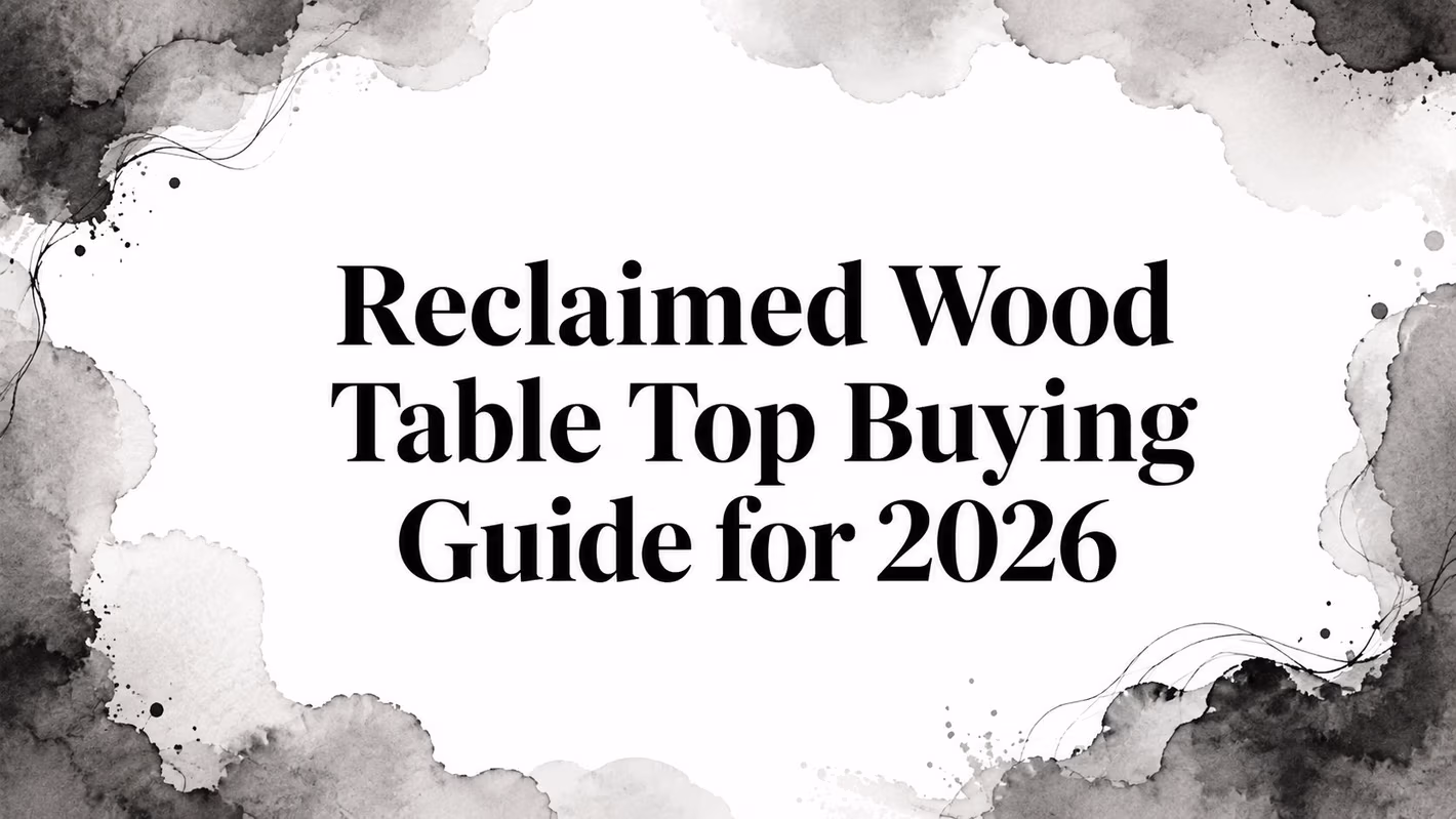Reclaimed Wood Table Top Buying Guide