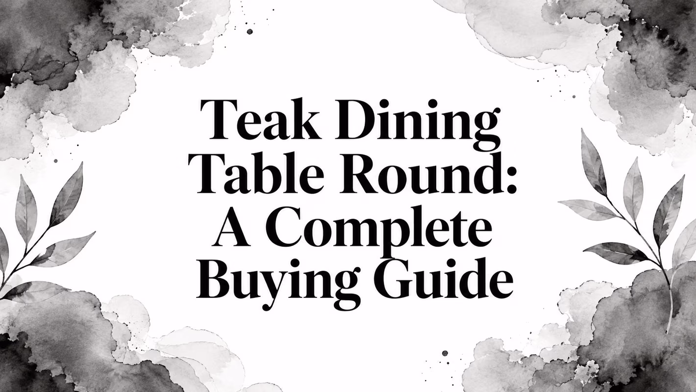 Teak Dining Table Round Title Design