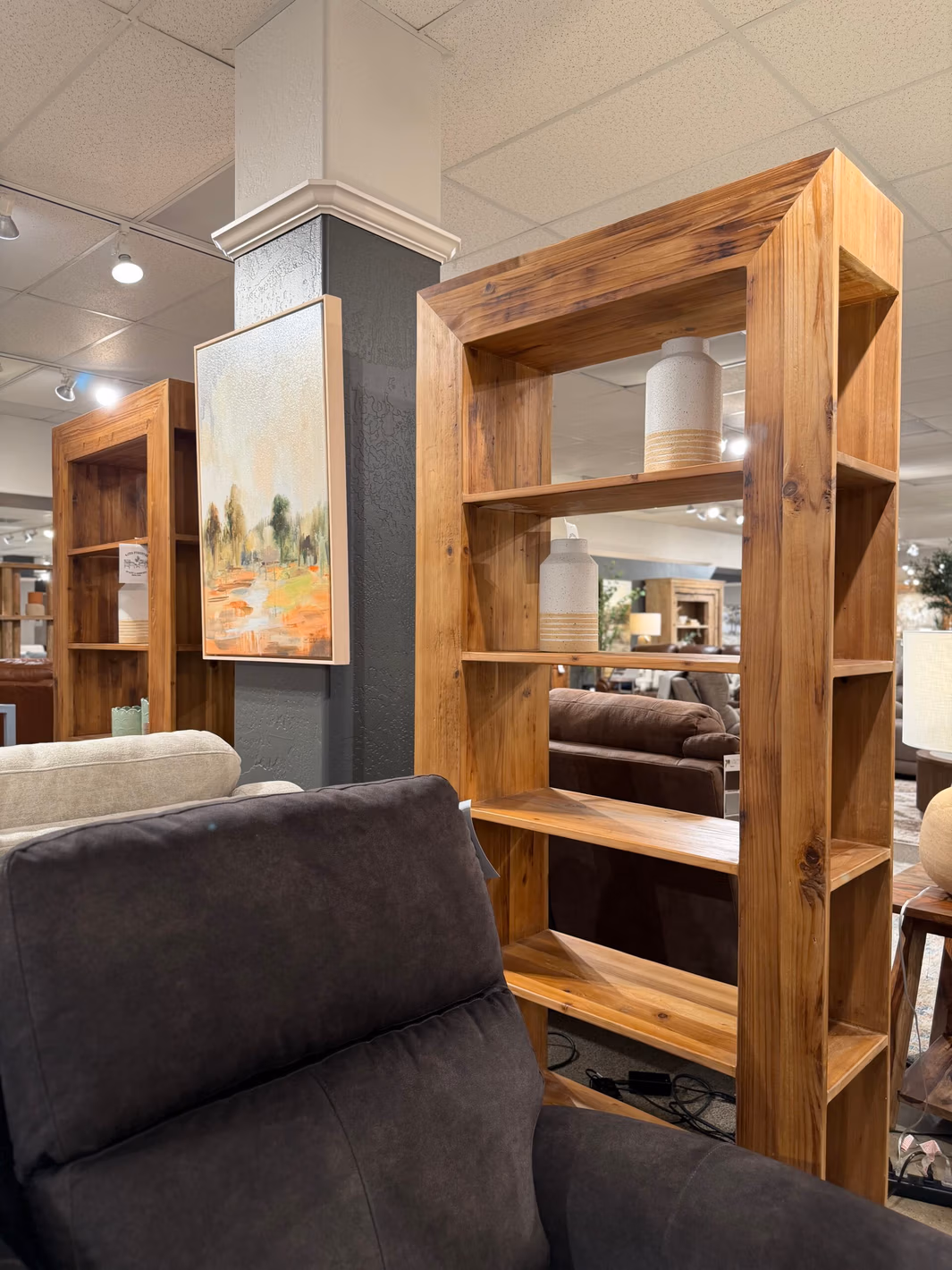 IMG_8967 84” Heirloom Natural Bookcase - Image 1