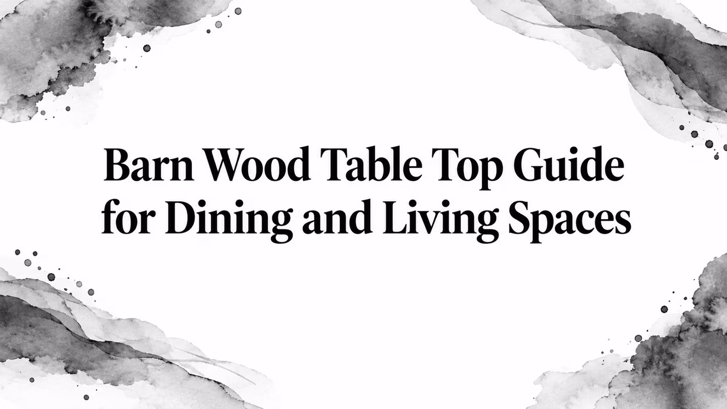 Barn Wood Table Top Title Slide