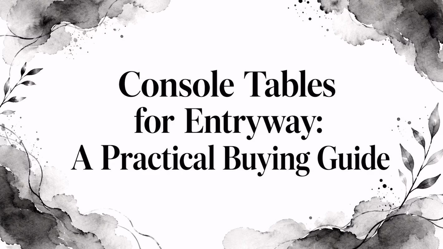 Console Tables For Entryway Title Card