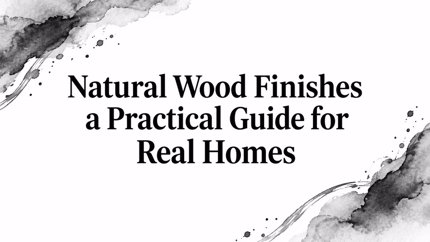 Natural Wood Finishes Title Slide
