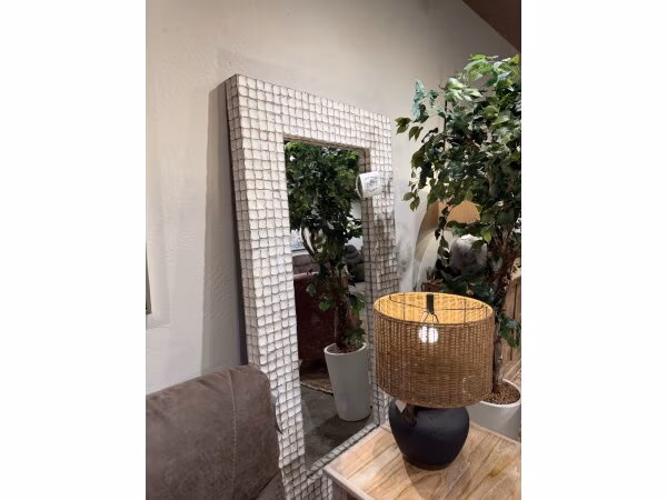 White Floor Mirror