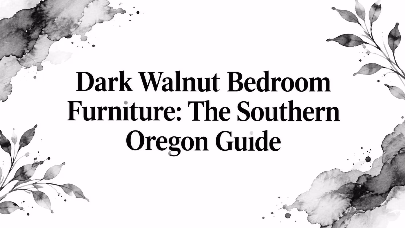 Dark Walnut Bedroom Furniture Title Graphic