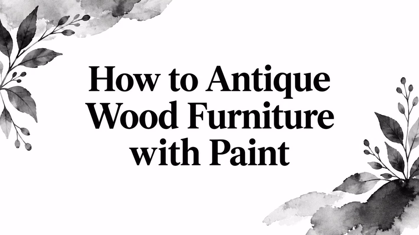 How To Antique Wood Furniture With Paint Floral Design