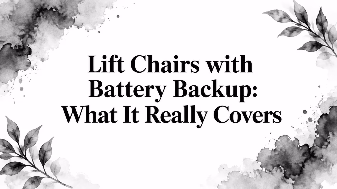 Lift Chairs With Battery Backup Informative Graphic