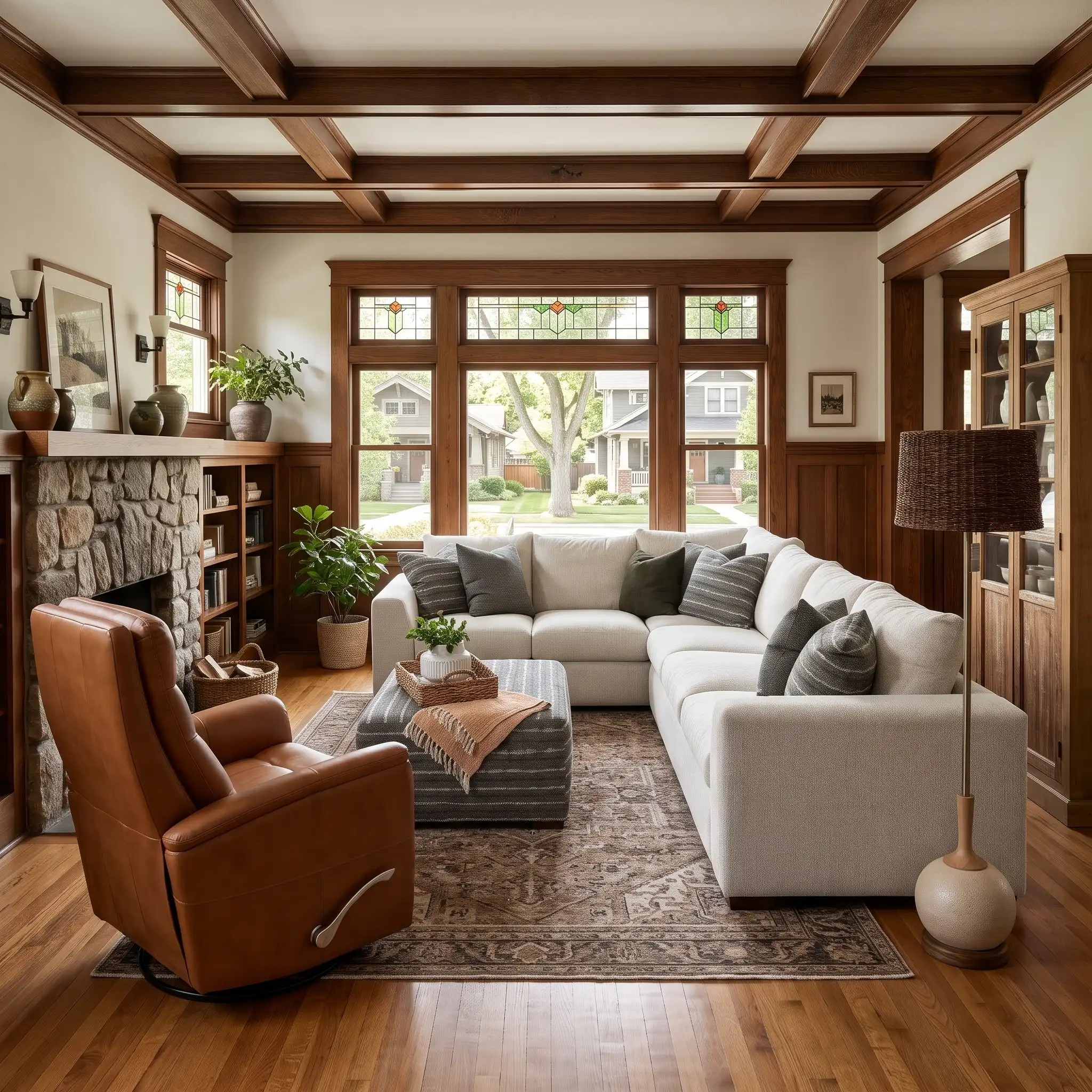 A comfortable Living Room Scene